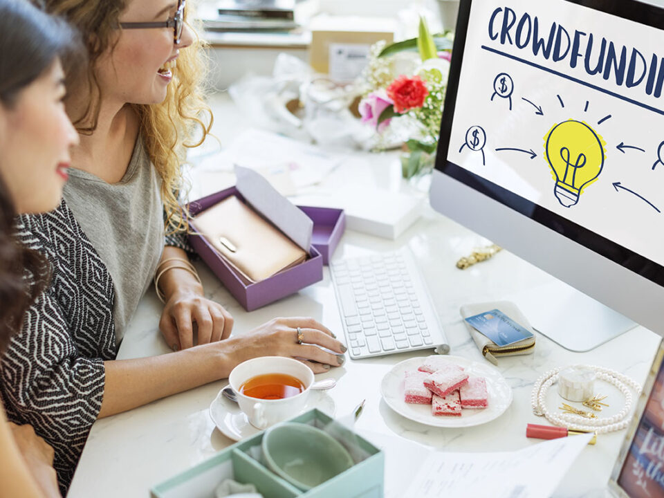 Crowdfunding Money Business Bulb Graphic Concept