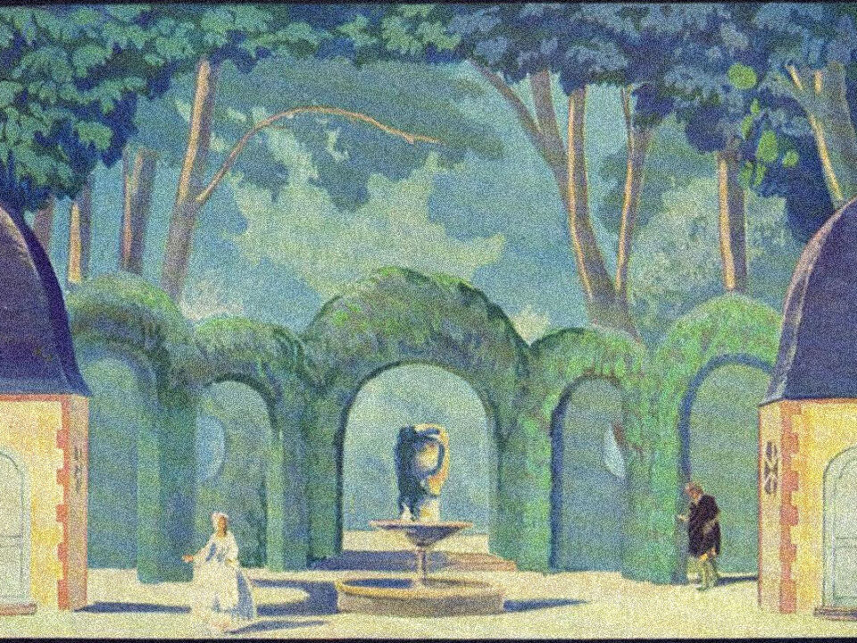 Maquette-de-decor-pour-Les-Noces-de-Figaro-par-Dresa©Gallica-BnF