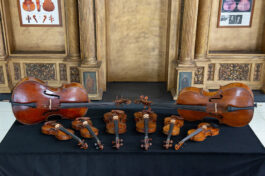 奇美提琴音樂饗宴移師台北登場，推出8把古老名琴同台演出。_