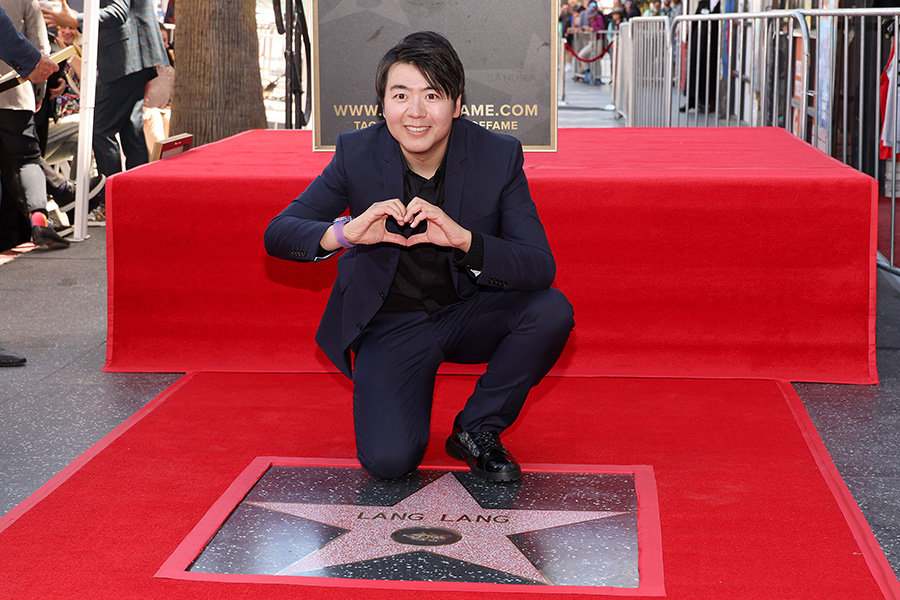 Hollywood Walk of Fame Star Ceremony for Lang Lang